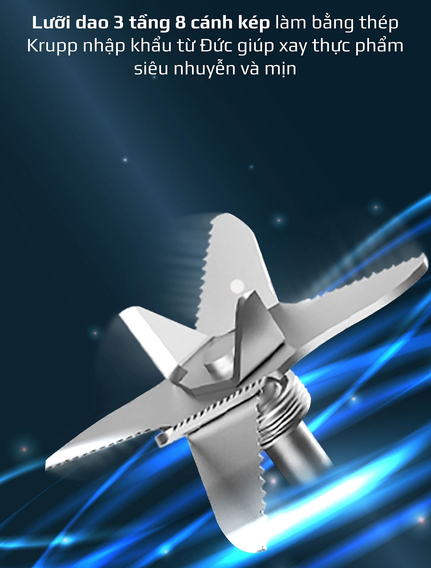 Lưỡi dao có 8 cánh