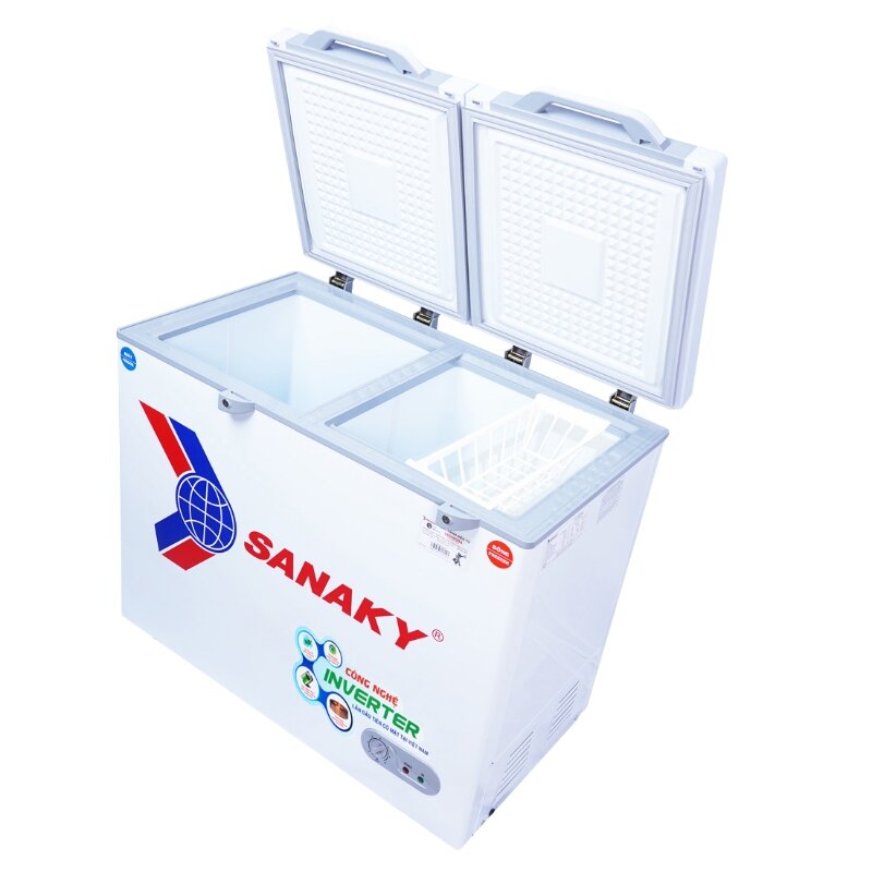 Tủ đông Sanaky inverter 2 ngăn 250 lít VH-2599W4K