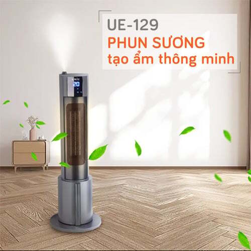 Chức năng phun sương tạo ẩm thông minh Máy sưởi gốm Unie