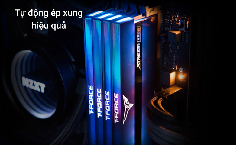RAM Team T-Force XTREEM Blue ARGB 64GB| Tự động ép xung hiệu quả