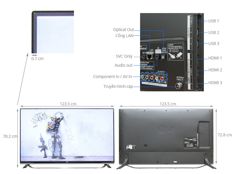 Smart Tivi LG 55 inch 55UF850T