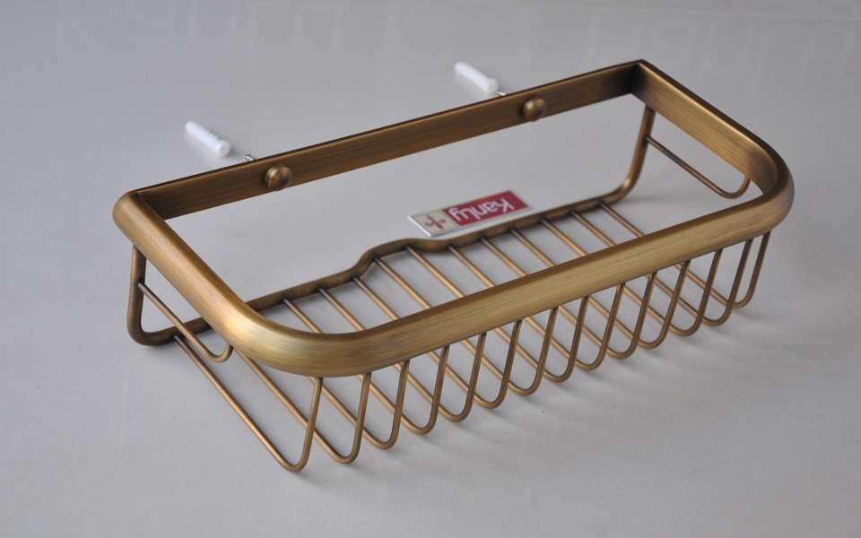 Kệ treo góc nhà tắm bằng đồng Kanly GCK29/29B