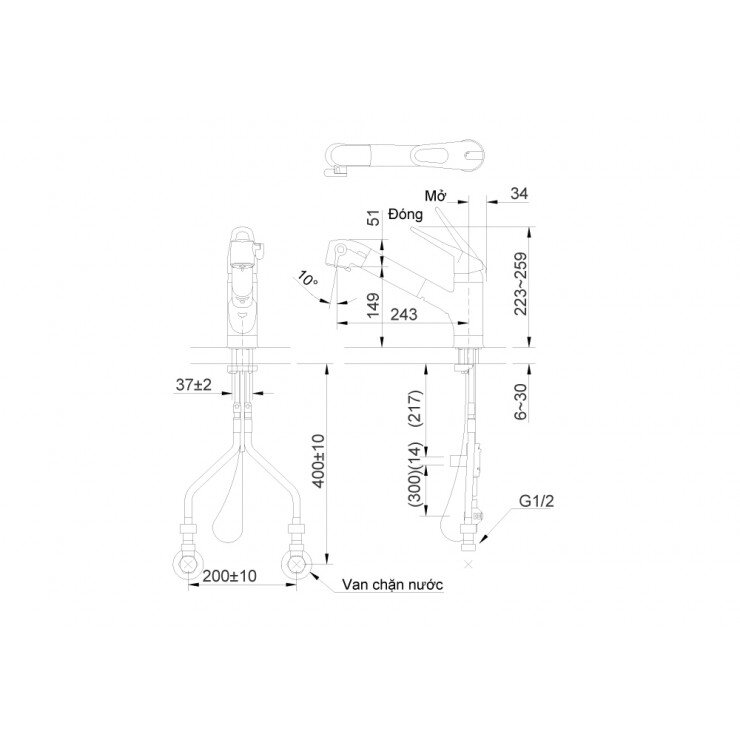 Thông tin sản phẩm Vòi bếp đa năng kèm lõi lọc nước INAX JF-AB466SYX
