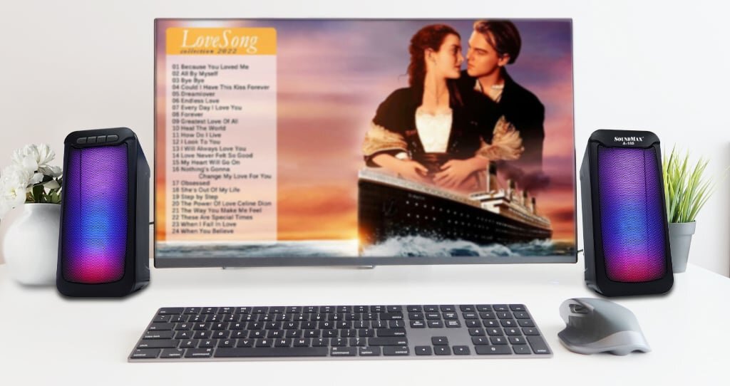 Công suất của loa vi tính SoundMax A180 là 10W cho âm thanh mạnh mẽ