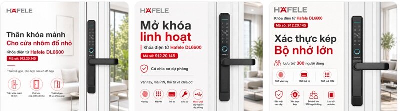 Khóa điện tử Hafele DL6600 912.20.145
