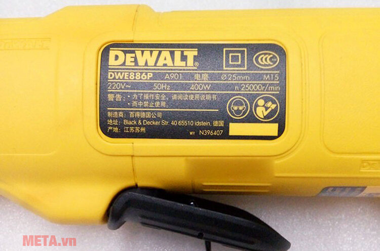 Máy mài thẳng DeWalt DWE886P