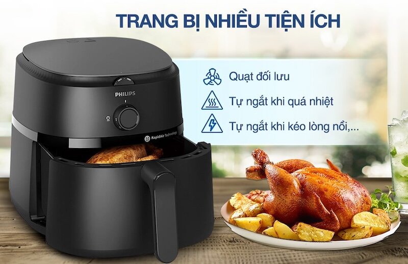 Nồi chiên Philips NA130/00 6.2 lít,