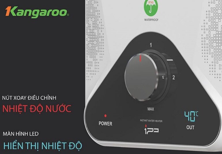 Bình nóng lạnh trực tiếp Kangaroo KG589G 4000W