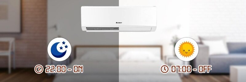 Điều hòa Gree 18000 BTU 1 chiều AMORE18CN tính năng hẹn giờ