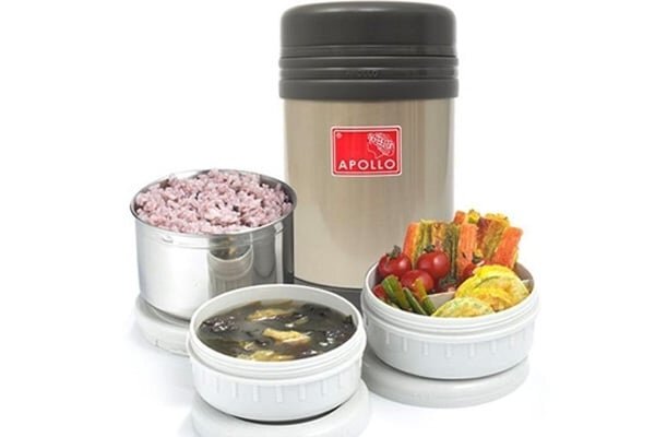 Cà men cơm Apollo APL-1600 có 3 ngăn đựng dung tích lớn Cà men cơm Apollo APL-1600