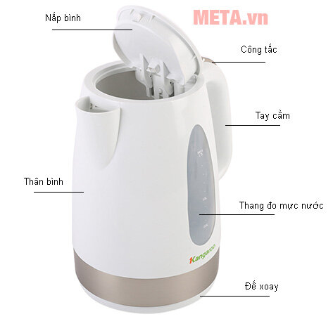 Ấm siêu tốc Kangaroo KG333 (1.7L)