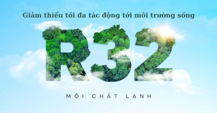 Điều hòa COSMO18HI của Gree sử dụng môi chất lạnh R32