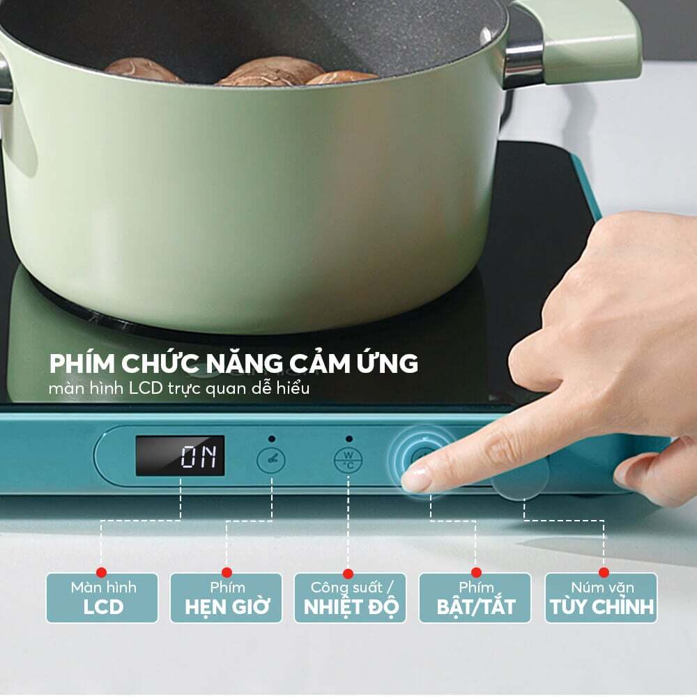 Bảng điều khiển cảm ứng kết hợp núm vặn – Dễ dàng sử dụng Elmich ICE 3879