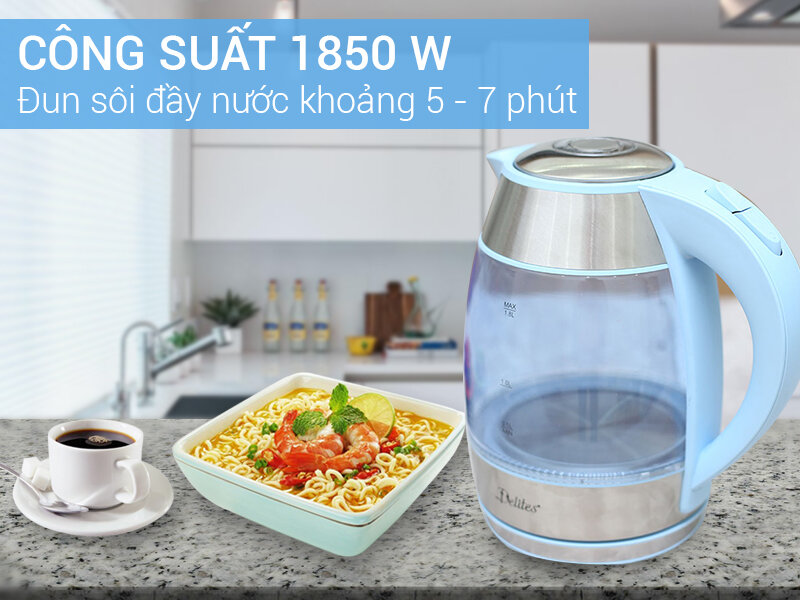 Bình siêu tốc Delites ST18G01B 1.8 lít Bình siêu tốc Delites ST18G01B 1.8 lít