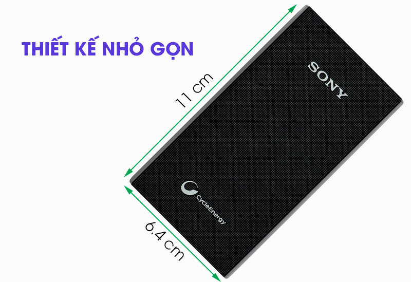 Pin sạc dự phòng Polymer 5.800 mAh Sony CP-E6-BC
