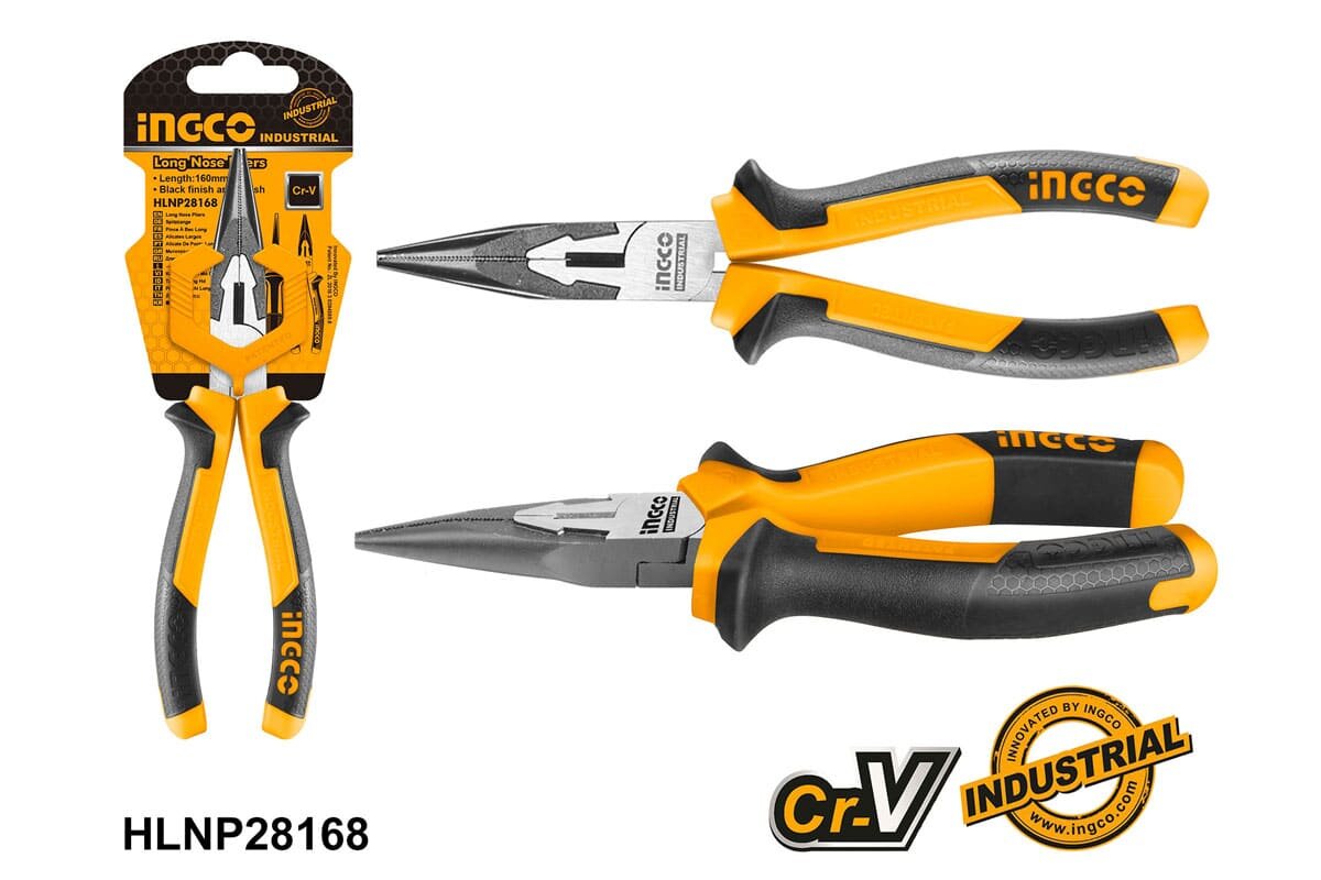 Kềm Mũi Nhọn Mỏ Dài 160mm INGCO HLNP28168