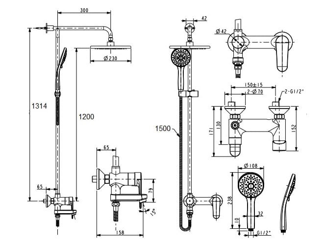 American Standard Simplica WF-9089E (1.200mm)
