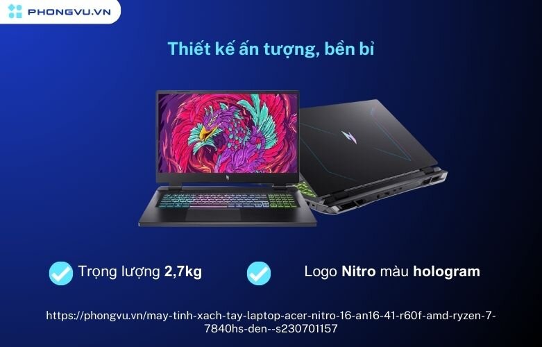 Laptop Acer Nitro 16 AN16-41-R60F