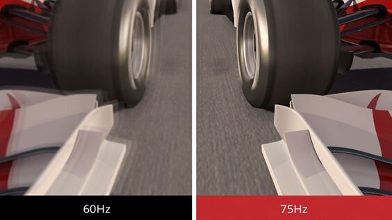 Tần số quét 75Hz mượt mà, sắc nét