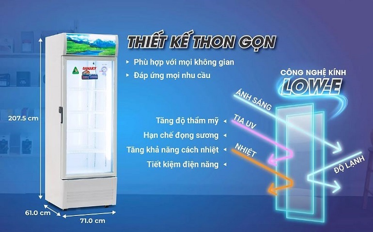 Tủ mát Sanaky Inverter 1 cánh 480 lít VH-5089K3 2 Tủ mát Sanaky VH-5089K3