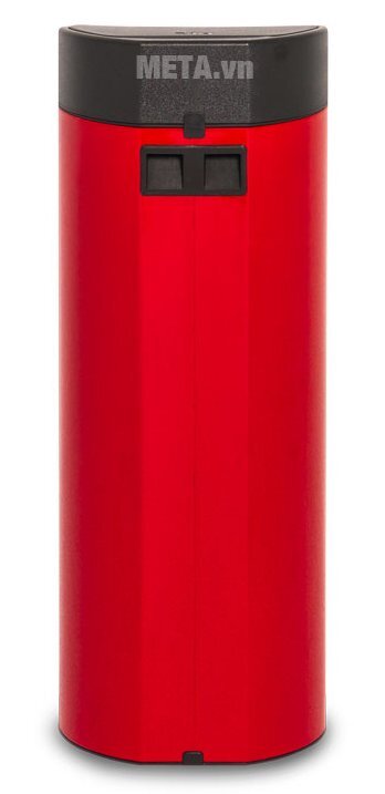 Thùng rác inox nhấn tròn lớn Fitis RTL1-906 (15 lít, màu đỏ)