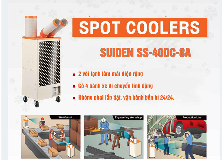 Điều hòa mát điểm Suiden SS-40DC-8A