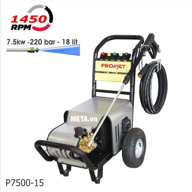Máy rửa xe cao áp Projet P7500-18 (7.5Kw)