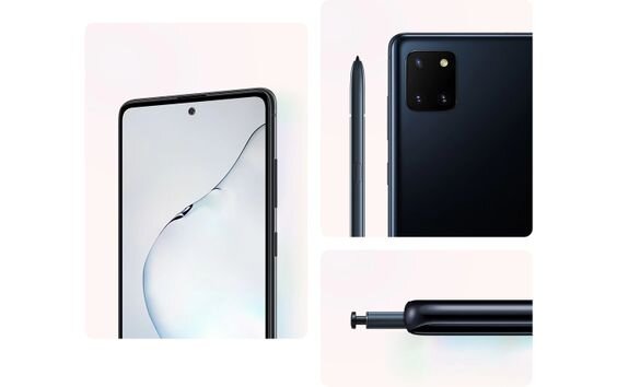 thiết kế Samsung Galaxy Note 10 Lite