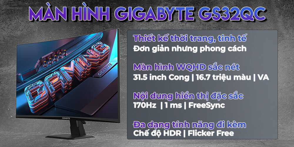 Màn hình Gaming Gigabyte GS32QC