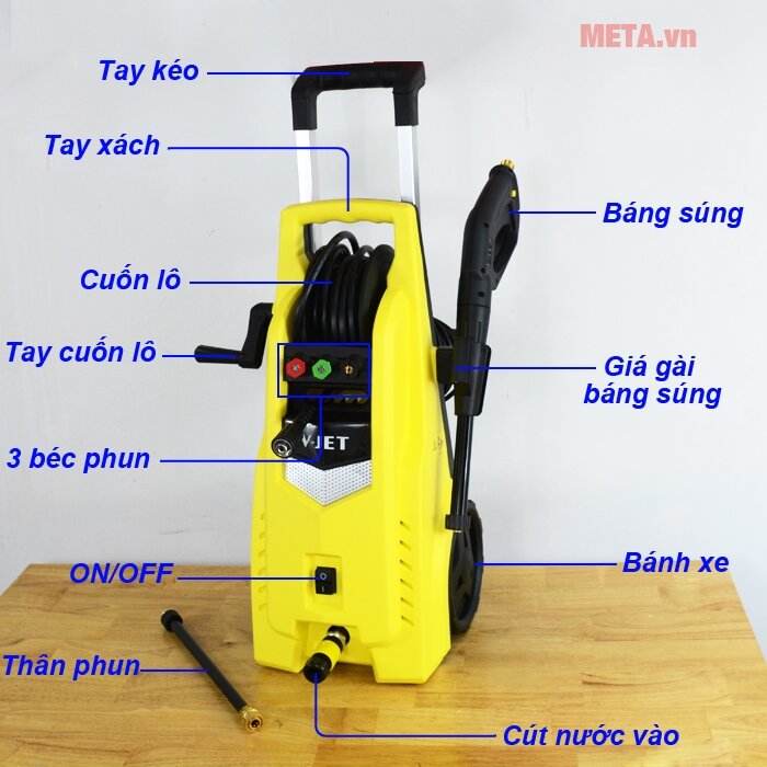 Máy rửa xe V-JET VJ 120