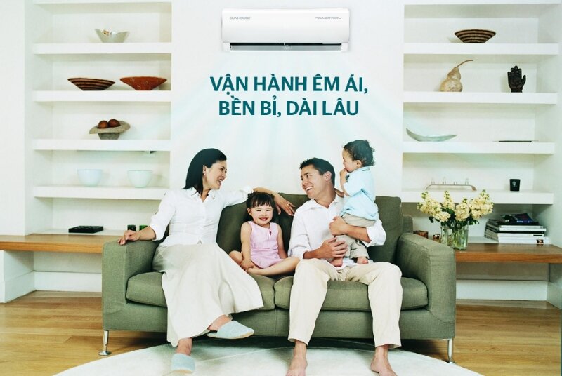 Điều hòa Inverter 12000 BTU 1 chiều Sunhouse SHR- AW12IC620 gas R-32