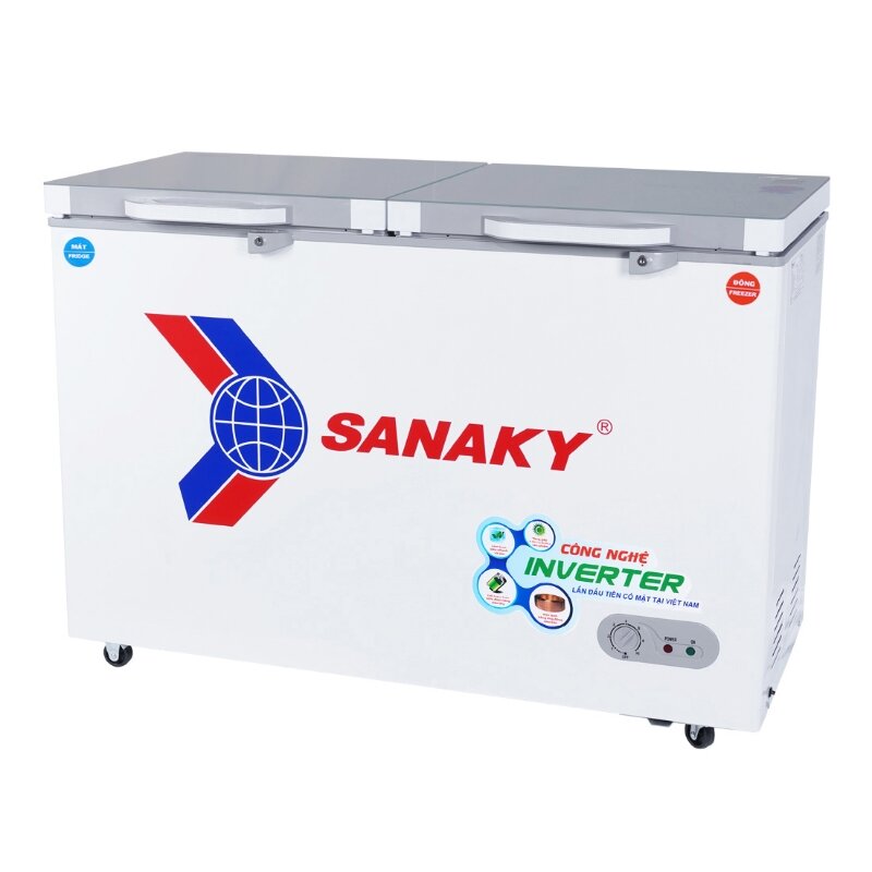 Tủ đông Sanaky inverter 2 ngăn 400 lít VH-4099W4K