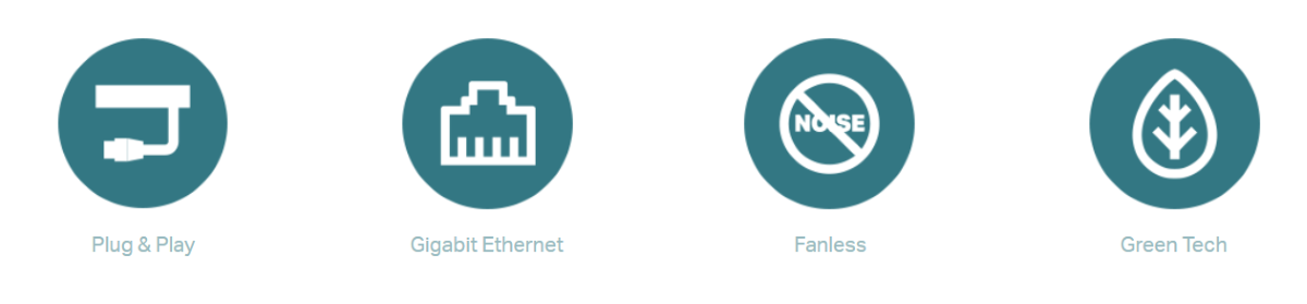 Switch TP-Link LS1008G cắm là chạy