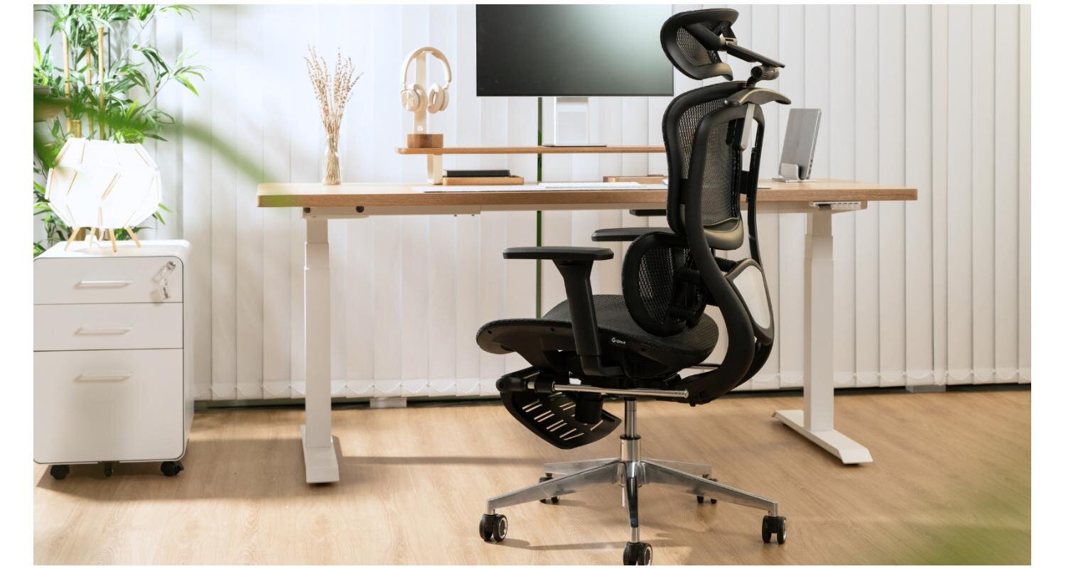 Ghế công thái học GAMI Crom (Bản All Black) 5