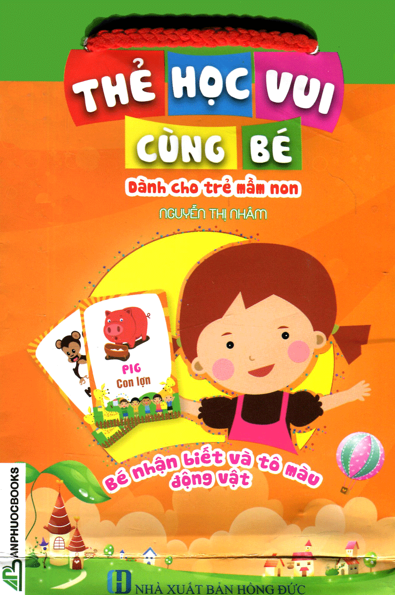 Túi thẻ Học vui cùng bé - Bé nhận biết và tô màu động vật Túi thẻ Học vui cùng bé - Bé nhận biết và tô màu động vật