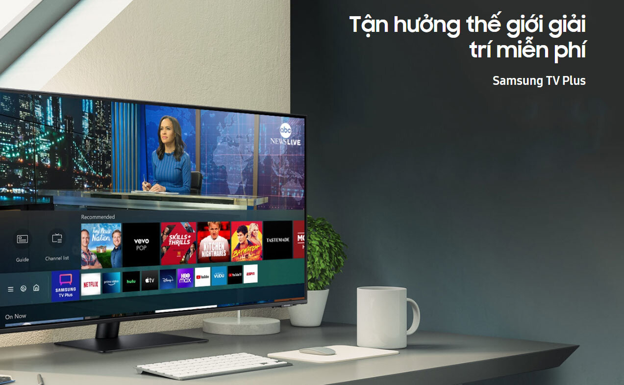 Màn hình thông minh Samsung LS43AM702UEXXV 43Inch 4K USB-C, tích hợp loa