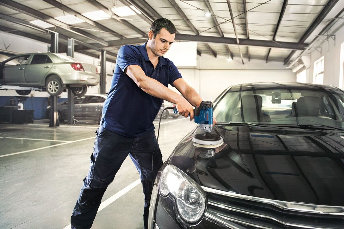 Máy đánh bóng 180mm Bosch GPO 950