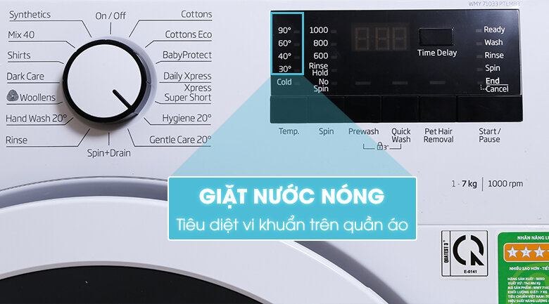 Máy giặt Beko 7 kg WMY 71033 PTLMB3 Máy giặt Beko 7 kg WMY 71033 PTLMB3