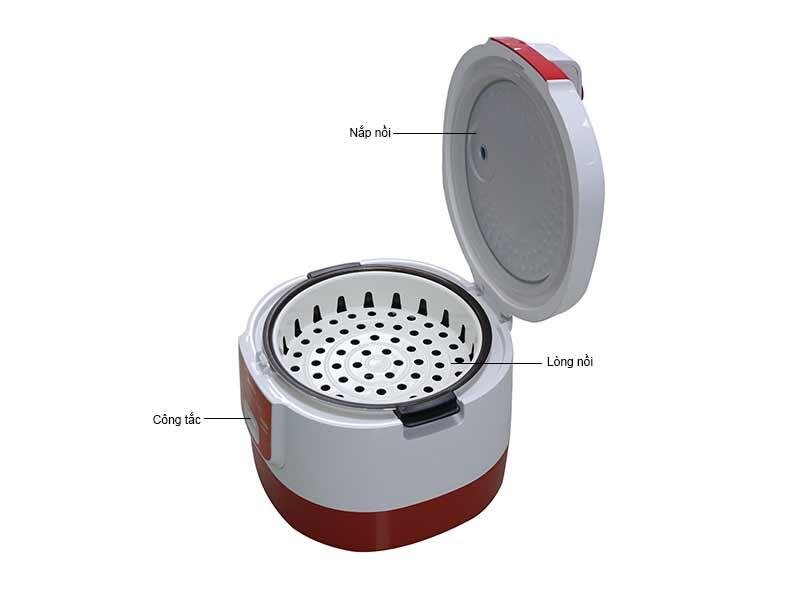 Nồi cơm điện 1.8L cao cấp Midea MR-SM1861 Nồi cơm điện 1.8L cao cấp Midea MR-SM1861