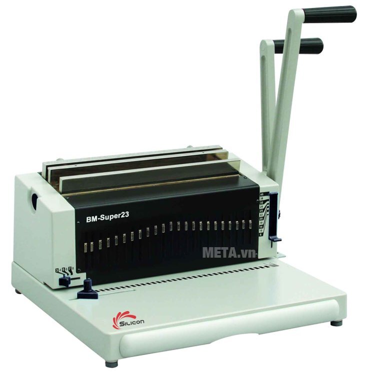 Máy đóng sách gáy kẽm Silicon SUPER 23