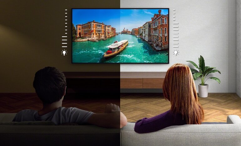 Google tivi Sony 4K 55 inch KD-55X85L chất lượng màn hình