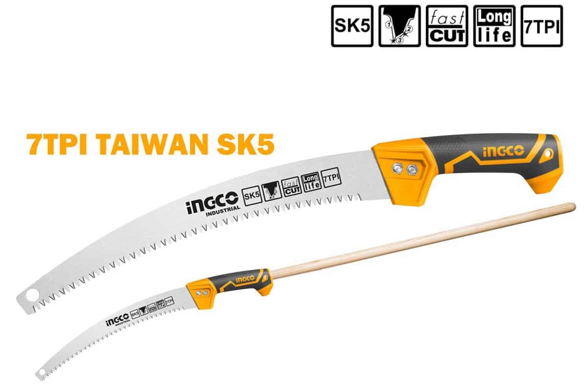 Cưa cành cầm tay lưỡi cong 330mm INGCO HPS3308