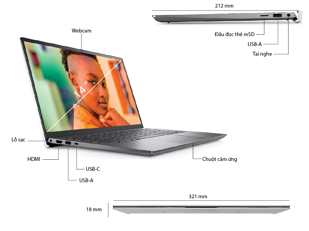 Laptop Dell Inspiron 14