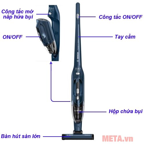 Máy hút bụi cầm tay Bosch HMH.BBHL22140 (2 IN 1)