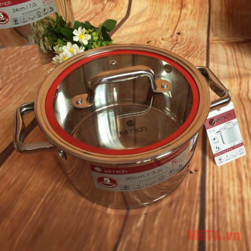 Bộ nồi chảo inox Praha EL-8668 (2358668)