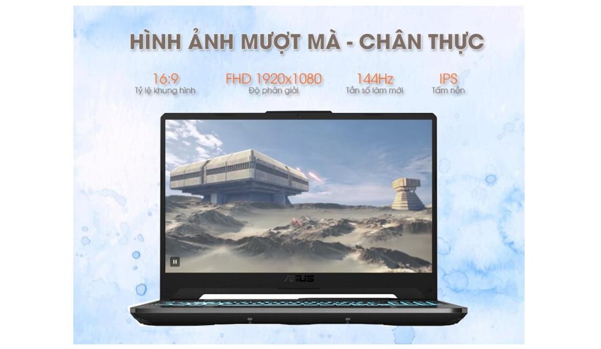 Laptop Asus Gaming TUF FX506HF-HN078W (i5 11260H/16GB RAM/512GB SSD/15.6 FHD 144hz/RTX 2050 4GB/Win11/Đen) ảnh 2