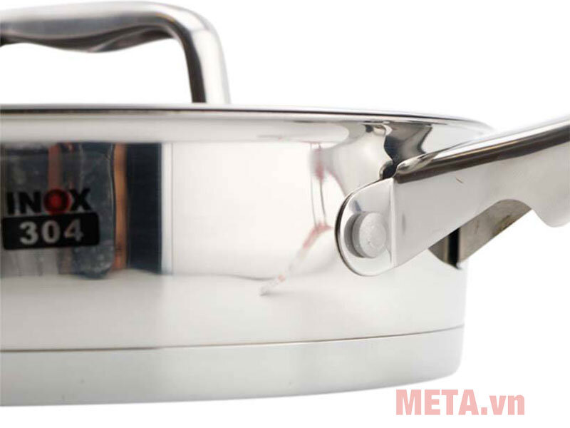 Chảo chống dính inox 304 có vung kính Elmich Praha EL3248 24cm