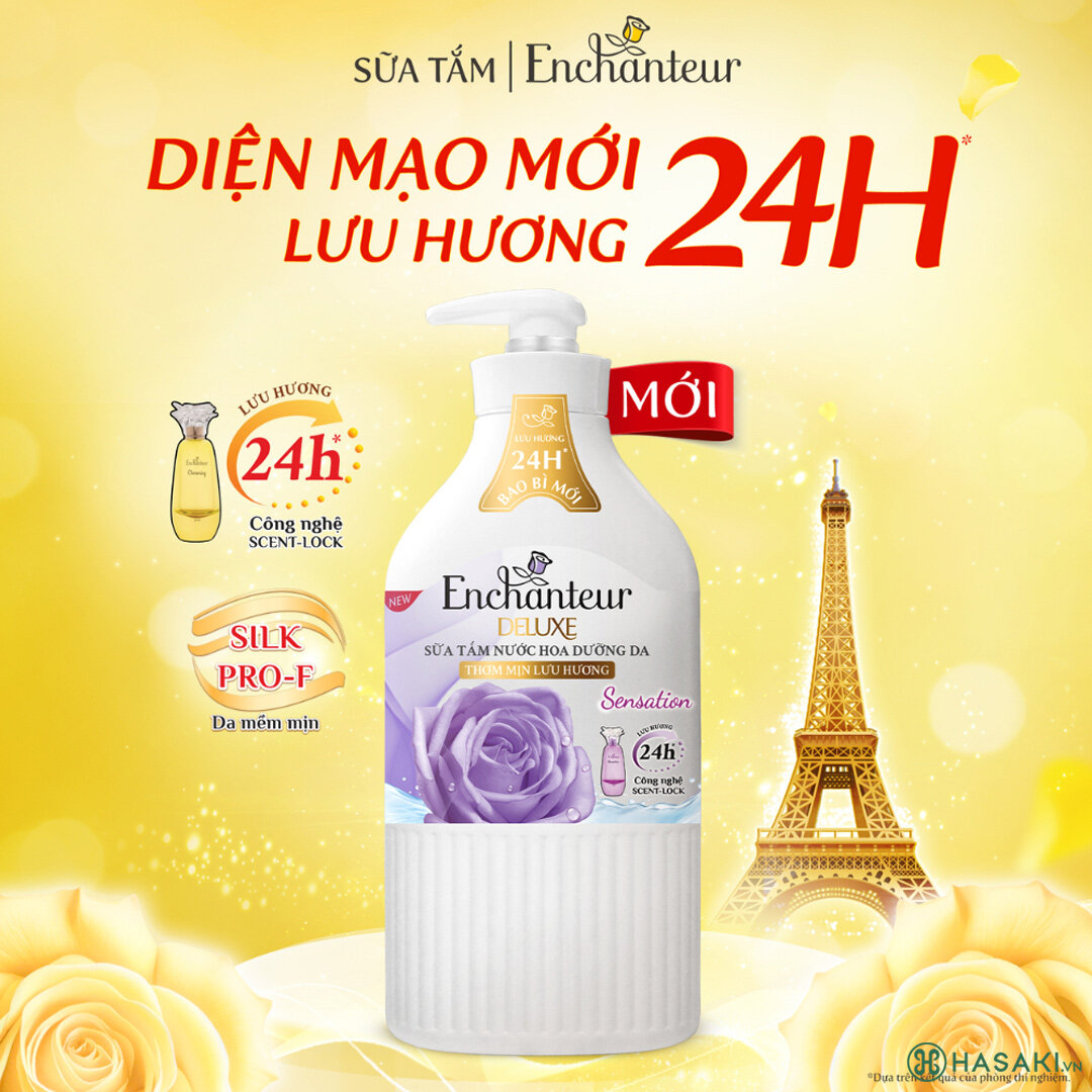 Mua Sữa Tắm Enchanteur Nước Hoa Dưỡng Da Sensation 650g tại Hasaki