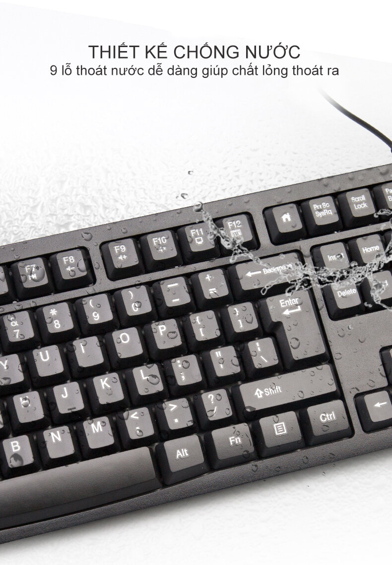 Bộ bàn phím chuột có dây Newmen T007 4