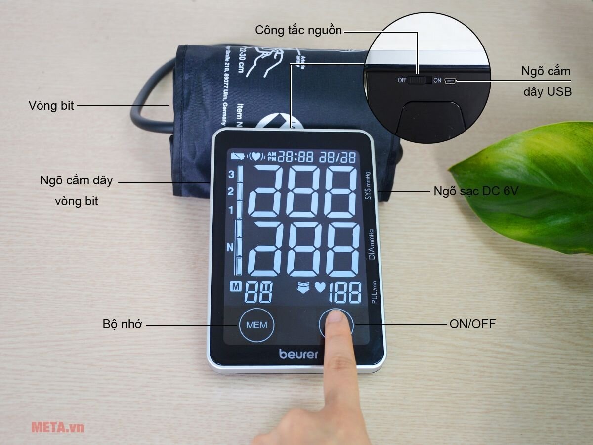 Máy đo huyết áp bắp tay Beurer BM-58